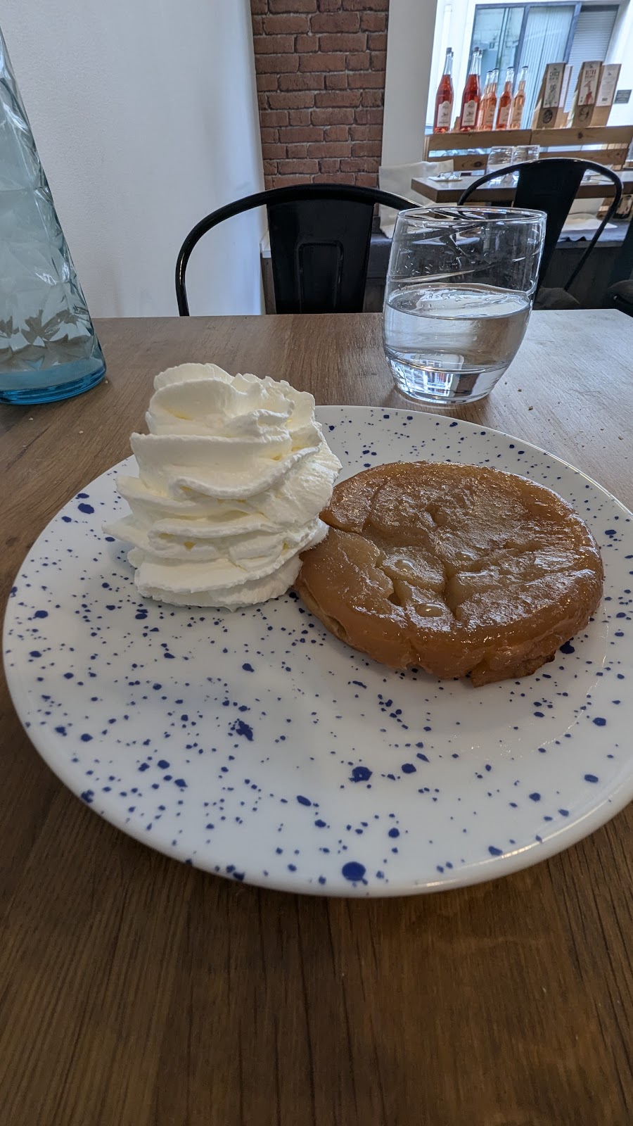 Tarte Tatin maison et sa chantilly